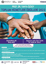 2022 Prof. Dr. Yahya Özsoy Ödülü